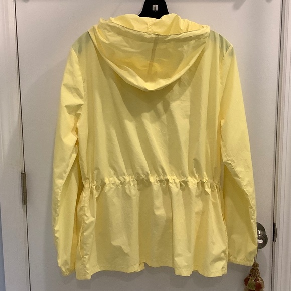 J. Crew Mercantile Yellow Windbreaker Hooded Jacket - Size Small - Picture 2 of 7